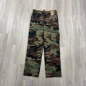 Levis Xx Cargo Straight Fit Pants Men's 31x32 Camouflage Army Utility Camo NEW